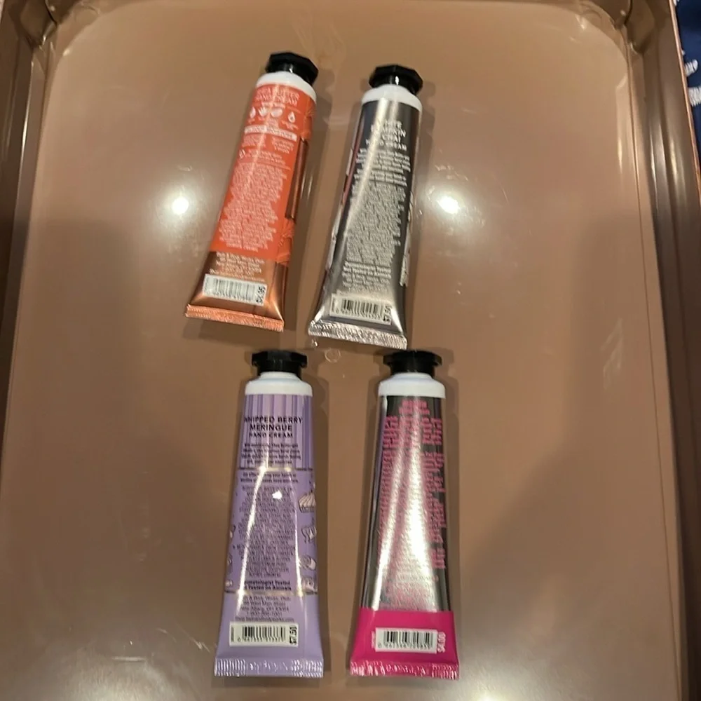 Lot of 4 bath and body works hand cream